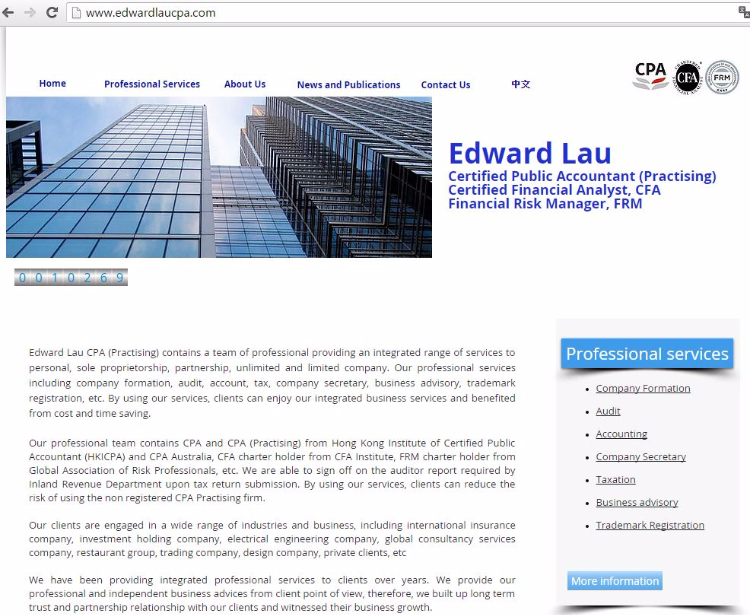 Our official website:
www.edwardlaucpa.com