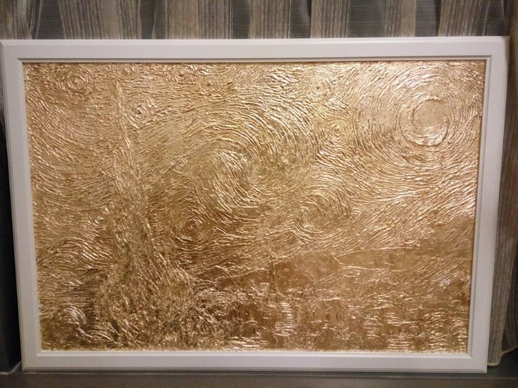 Recent Drawing - Starry Night (Vincent Van  Gogh)
